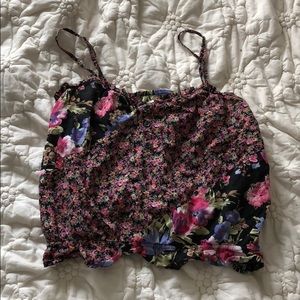 Floral Cropped Tank